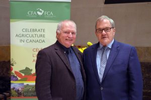 CFA President Ron Bonnett with Minister MacAulay